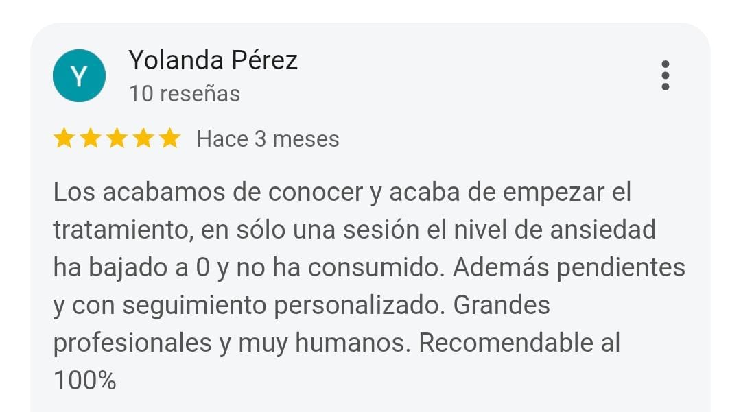 Centro de tratamiento de la adicción a la cocaína en Valencia. Testimonio